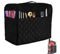 Housse de protection contre la poussière, en polyester, noire, résistante à la chaleur, imperméable et anti-poussière, pour machine Ninja SLUSHi Slushie FS301 & FS299 (43 × 48 × 20 cm)