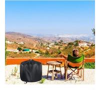 Housse de protection contre le feu d'extérieur de forme ronde avec caractéristiques coupe-vent, assure une protection sûre pour les incendies S : 45,7 x 38,1 cm