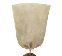 Housse de protection contre le gel - Couverture avec cordon de serrage, avec fermeture éclair en lin respirant | pour oiseaux, lapins, écureuils, patio jardinage