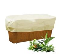 Housse de protection contre le gel pour , rectangulaire, avec cordon de serre, protection de plate-bande surélevée pour l'extérieur, pour jardin, balcon, rebord de fenêtre, serre, paysage