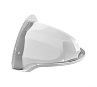 Housse de protection contre les intempéries pour caméra de surveillance extérieure, pour protection solaire et pluie en plastique ABC robuste avec gouttière, blanc (29 x 20,5 x 20,5 cm) (blanc)