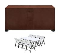 Housse de protection contre les UV, la neige, respirante, de forme carrée, pour canapés, chaises et meubles de jardin, 270 x 180 x 89 cm, marron