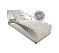 JARDILINE-Housse bain de soleil opaque de coloris anthracite en polyester