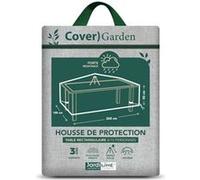 Housse de protection Cover Garden pour table de jardin rectangulaire 8-10 personnes - 260 x 100 x 50 cm - Jardiline