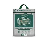 Housse De Protection Cover Garden Pour Table Rectangulaire 4-6 Personnes + Chaises, Avec Trépied - 190 X 120 X 70 Cm - Jardiline Multicolore