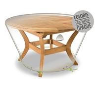 Housse de protection Cover Line pour table ronde 6 personnes - Ø 120 x 50 cm - Jardiline Gris G