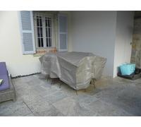 Housse De Protection Cover One Pour Table Rectangulaire + 6 Chaises - 190 X 120 X 70 Cm Multicolore