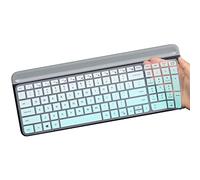 Housse de protection de clavier en silicone ultra fine pour Logitech MK470 et MK470 sans fil - Couleur menthe ombré