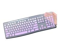 Housse de protection de clavier pour clavier sans fil Logitech MK295 MK275 MK270, Logitech K200 K260 K270 MK200 MK260 (ne convient pas à d'autres modèles de claviers) - Violet ombré