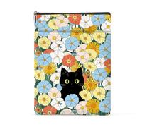 Housse de protection de livre pour les amateurs de livres, motif floral, cadeau pour les amoureux des chats, pour femme, homme, lecteur, camarade de nseignant, remise de diplôme, anniversaire