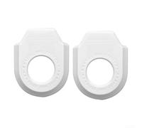 Housse de protection de manivelle en TPU pour VTT et vélo de route offrant une protection double face et élastique pour différentes tailles de manivelle (Blanc-A)