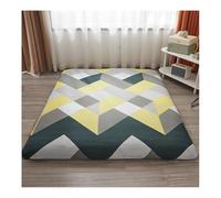 Housse de protection de matelas japonaise super douce à fermeture éclair pour futon de sol - Pour lit simple, double, grand lit, king size, protège-matelas lavable - 180 x 200 cm