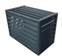 Housse de protection de qualité supérieure pour climatiseur - Ion extérieur pour unités extérieures, résistante aux intempéries, design de clôture élégant pour cacher l'unité AC, bouclier toutes