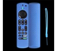 Housse de protection de rechange en silicone souple pour télécommande Fire TV 4K Stick Max - Accessoires (bleu fluo)