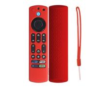 Housse de protection de rechange en silicone souple pour télécommande Fire TV 4K Stick Max - Rouge