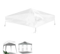 Housse de protection de rechange transparente pour tonnelle, jardin, terrasse, grill (dessus uniquement) - 3 x 3 m