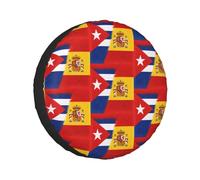 Housse de protection de roue de secours Cuba et Espagne - Étanche et anti-poussière - Pour Jeep, SUV, remorque, camping-car, camion