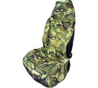 Housse de protection de siège pour garage HP Autozubehör 19333 polyester vert camouflage siège passager, siège conducteur