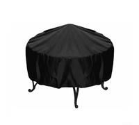 Housse de protection de table ronde en tissu Oxford 210D pour barbecue contre la pluie, la poussière et les vents forts (84 x 50 cm)