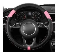 Housse De Protection De Volant De Voiture, Pour A6 C5 C6 C7 C8 4B5 4B2 4F2 4G2 4GJ 4GD 4AH 4A5, Accessoires De Voiture 37-39cm Pratique confortable(Pink stitching)