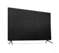 Housse de protection d'écran adaptative pour la plupart des marques de moniteurs de 43 à 65 pouces en tissu extensible avec bords élastiques Gris argenté (109,2 cm noir)
