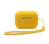 Housse de Protection des écouteurs en Silicone pour AirPods Pro 2 avec lanière Housse de Protection antiperte Étuis Portables pour AirPods Pro 2 Antichocs LED Frontale Visible (Yellow)