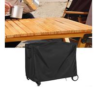 Housse de protection d'extérieur pour chariot de salle à manger mobile et table de préparation avec matériau Oxford 420D résistant aux déchirures et sangles de fermeture réglables (101,6 x 61 x 81,3