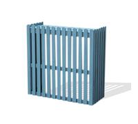 Housse de protection durable et imperméable pour unité de climatisation - Panneau de clôture d'extérieur résistant aux UV - Décoration de jardin résistante aux intempéries - Pour toutes les saisons