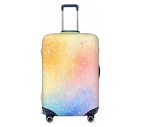 Housse de protection élastique à pois colorés pour valise de voyage, housse de protection anti-rayures, Noir , L