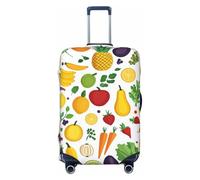 Housse de protection élastique en forme d'ananas avec motif de tranches oranges et anti-rayures, Noir , XL