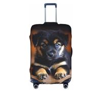 Housse de protection élastique et lavable pour valise, anti-rayures, pour chiots et chiens, blanc, Large