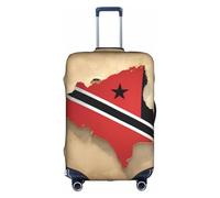 Housse de protection élastique lavable et anti-rayures Motif carte du drapeau de Trinité-et-Tobago, blanc, Large