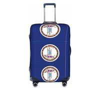 Housse de protection élastique lavable et anti-rayures Motif drapeau de l'État de Virginie 45,7 à 81,3 cm, blanc, L