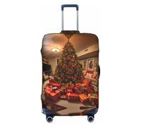 Housse de protection élastique lavable et anti-rayures pour valise, motif Merry Christmas Too, blanc, Small
