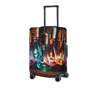 Housse de protection élastique lavable pour valise, guirlande d'ampoules colorées, housses de valises pour bagages de 45,7 à 81,3 cm, housses de bagages de voyage portables, housses de protection