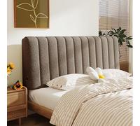 Housse de protection élastique pour tête de lit avec coussin de dossier matelassé pour lit et lecture confortable