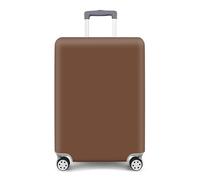 Housse de protection élastique pour valise avec fermeture éclair - Lavable - Anti-rayures, marron, L