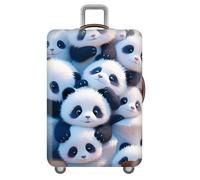 Housse De Protection éLastique pour Valise,Housse De Valise 18-32 Pouces,Lavable pour Voyage,Luggage Trolley Case Cover Protector,Luggage Cover,Enfants,Adultes,Panda,Animal (Color 4,L(25-28inch))