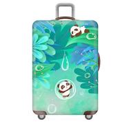 Housse De Protection éLastique pour Valise,Housse De Valise 18-32 Pouces,Lavable pour Voyage,Luggage Trolley Case Cover Protector,Luggage Cover,Enfants,Adultes,Panda,Animal (Color 2,L(25-28inch))