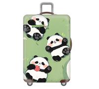 Housse De Protection éLastique pour Valise,Housse De Valise 18-32 Pouces,Lavable pour Voyage,Luggage Trolley Case Cover Protector,Luggage Cover,Enfants,Adultes,Panda,Animal (Color 3,XL(29-32inch))