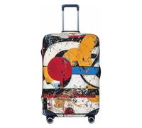 Housse de protection élastique pour valise, motif abstrait Street Art - Anti-rayures, Noir , S