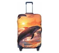 Housse de Protection élastique pour Valise Motif Dauphin océanique FTIS 25-28 Pouces