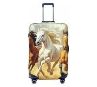 Housse de protection élastique pour valise, motif Marseille, anti-rayures, Noir , S