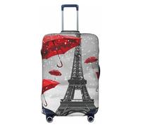 Housse de Protection élastique pour Valise, Motif Parapluie Rouge, Motif Tour Eiffel, 25 à 28 Pouces