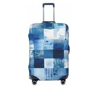 Housse de Protection élastique pour Valise, Motif tie-Dye Bleu Buffalo, 55,9 à 61 cm
