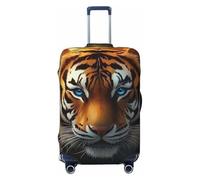 Housse de protection élastique pour valise, motif tigre, anti-rayures, Noir , M