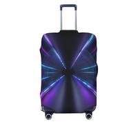 Housse de protection élastique pour valise, motif tunnel lumineux 3D, anti-rayures, Noir , L