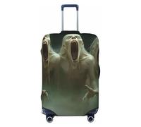 Housse de protection élastique pour valise, motif zombies et brouillard, anti-rayures, Noir , L