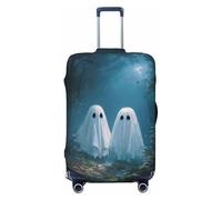 Housse de protection élastique pour valise, résistante à la poussière et aux rayures, motif fantômes dans les bois sombres, 22-61 cm