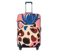 Housse de protection élastique pour valise, résistante à la poussière et aux rayures, motif fleur bleue dans un vase, style bohème rétro, pour valise, 55,9 à 61 cm